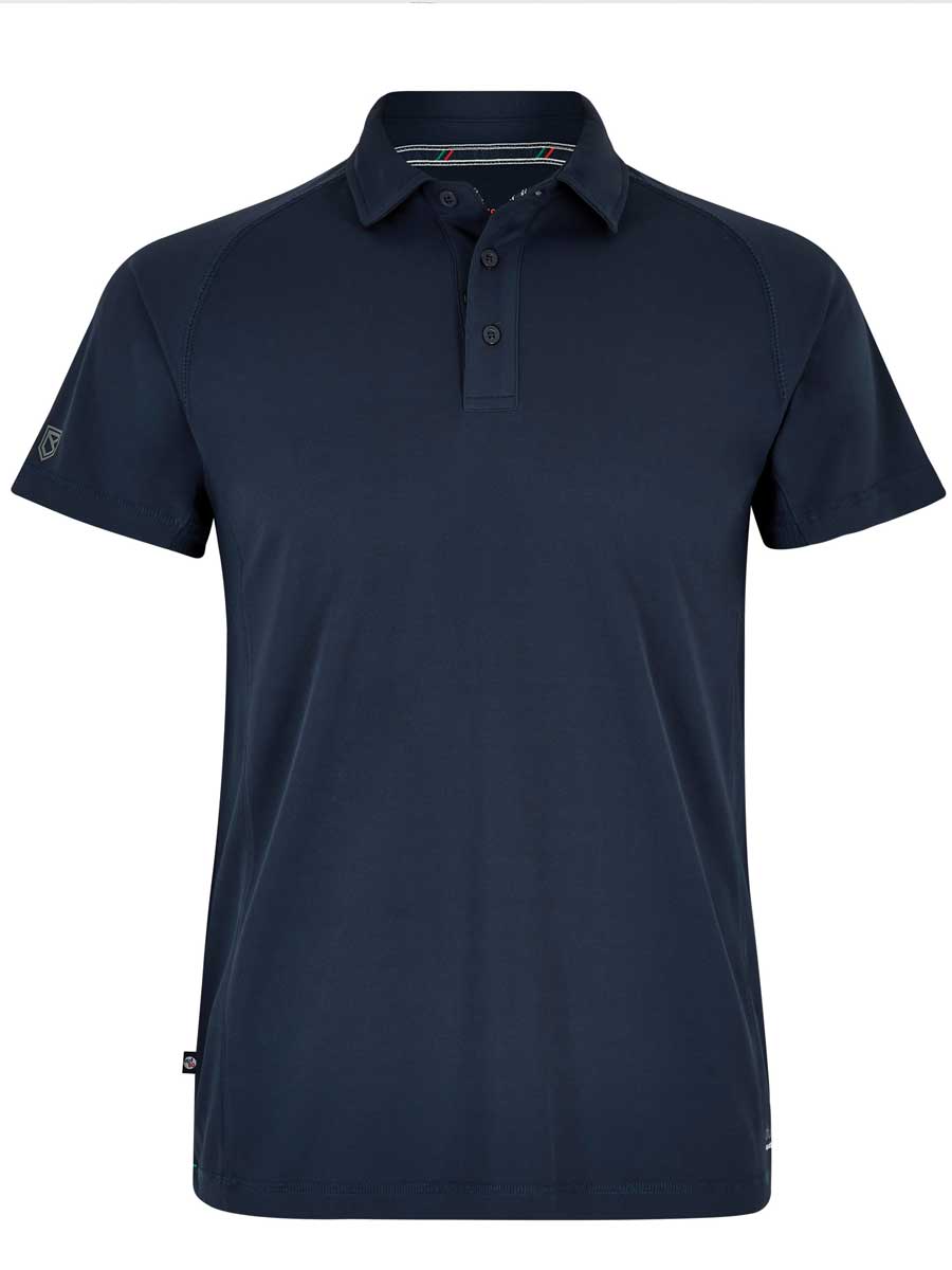 DUBARRY Menton Mens Short-Sleeve Technical Polo - Navy Dubarry