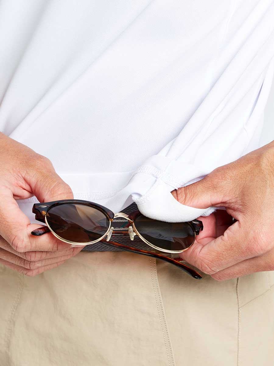 DUBARRY Menton Mens Short-Sleeve Technical Polo - White Dubarry