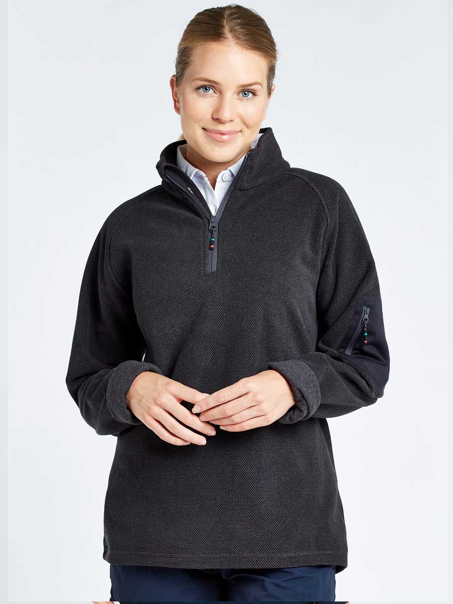 DUBARRY Monaco Unisex Quarter-Zip Technical Fleece - Graphite
