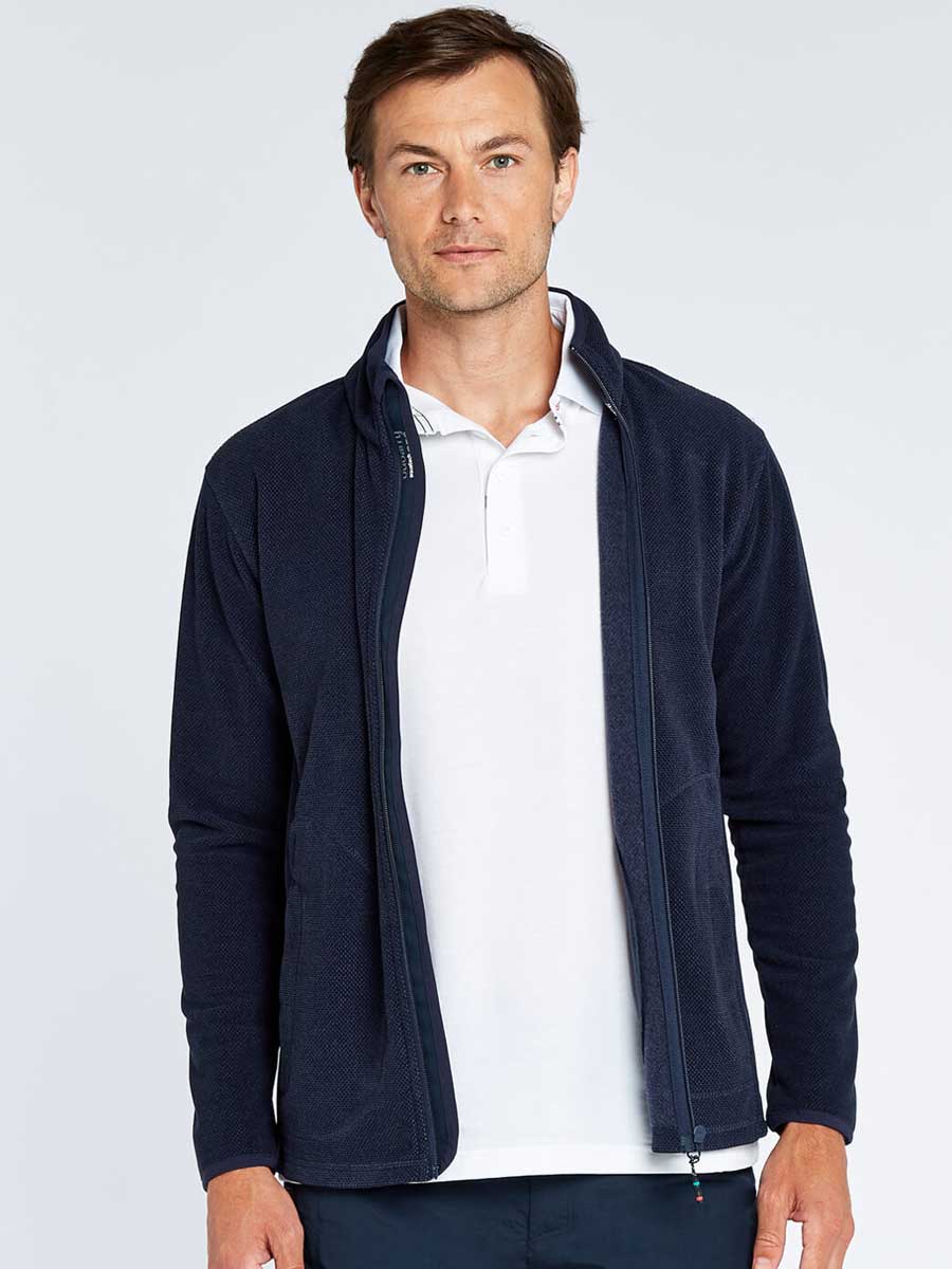 DUBARRY Mustique Mens Full-Zip Technical Fleece - Navy