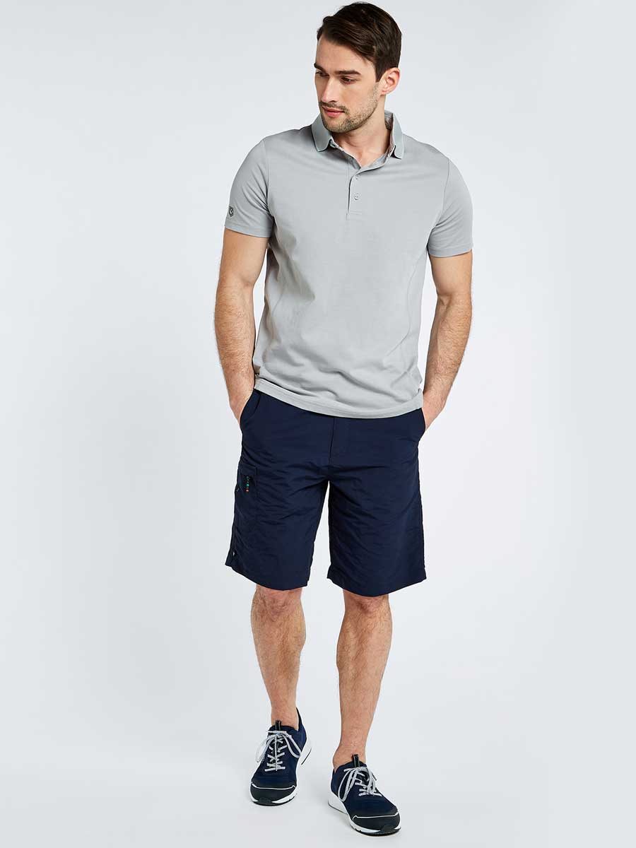 DUBARRY Sorrento Unisex Short-Sleeved Technical Polo - Platinum Dubarry