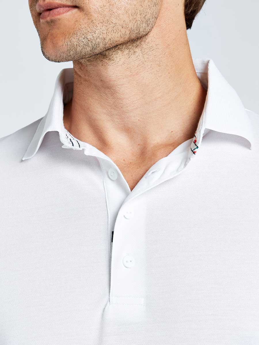 DUBARRY Sorrento Unisex Short-Sleeved Technical Polo - White