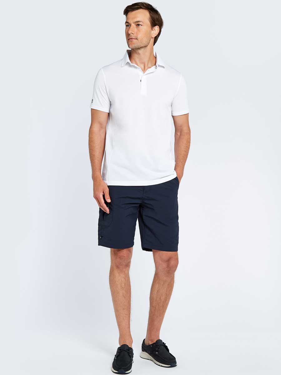 DUBARRY Sorrento Unisex Short-Sleeved Technical Polo - White