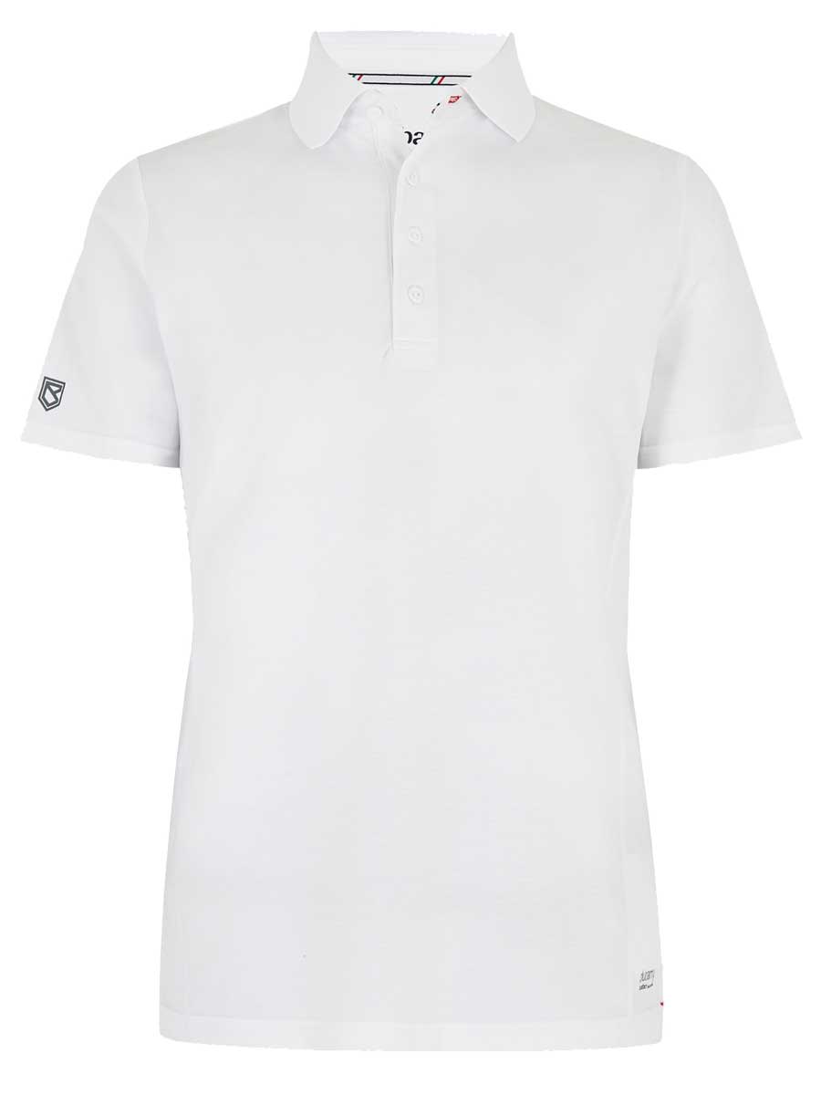 DUBARRY Sorrento Unisex Short-Sleeved Technical Polo - White