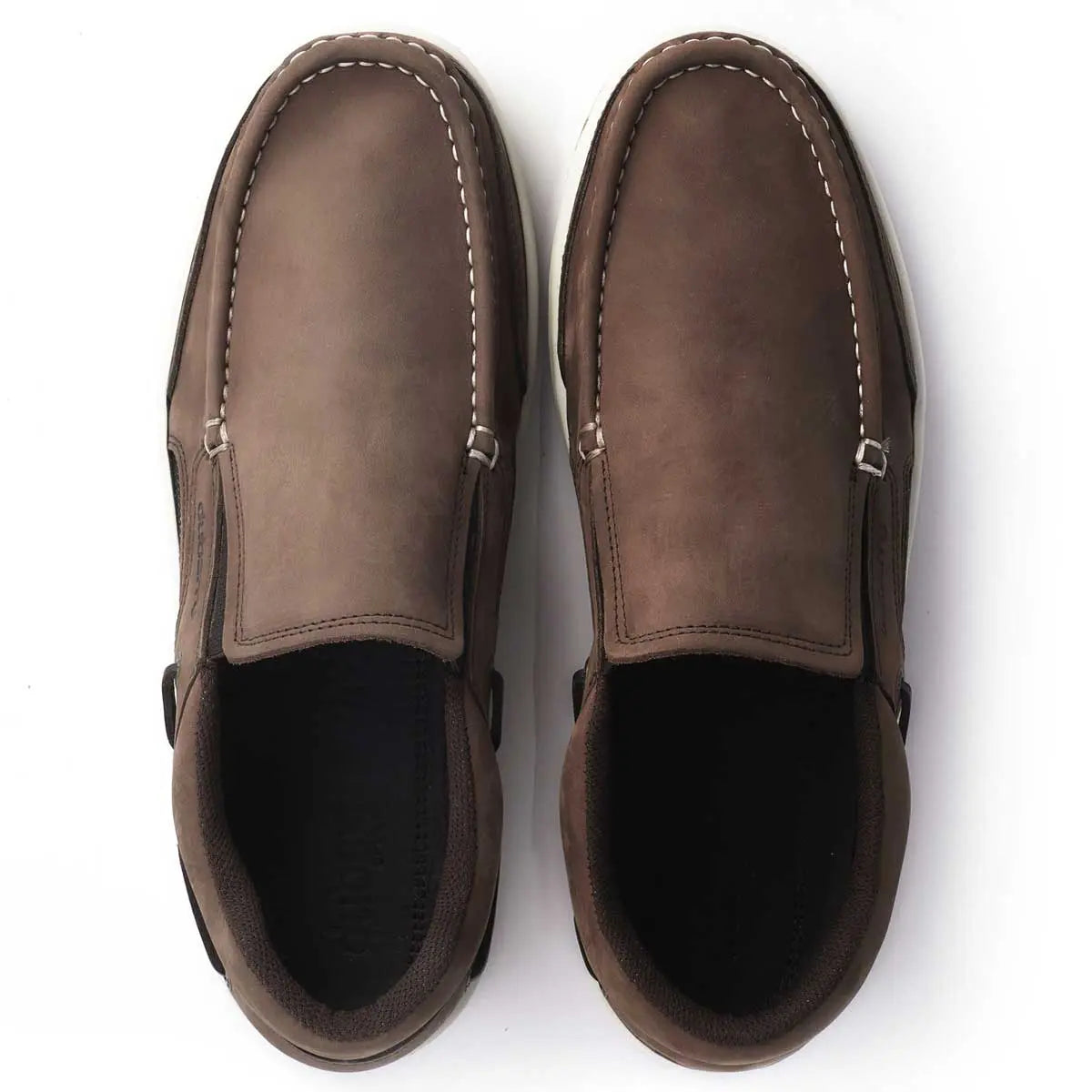 DUBARRY Deck Shoes - Men's Yacht Loafer - Donkey Brown Nubuck