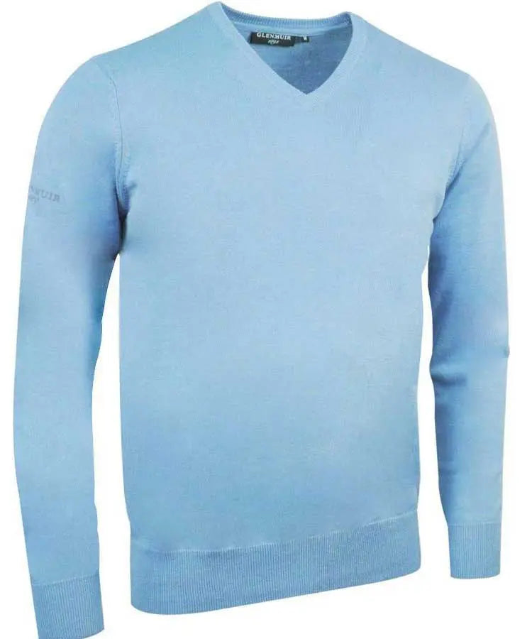 Glenmuir Men's Eden V Neck Cotton Sweater Paradise