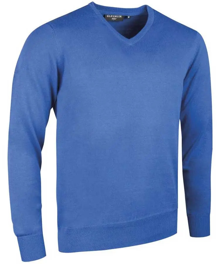Glenmuir Men's Eden V Neck Cotton Sweater Tahiti