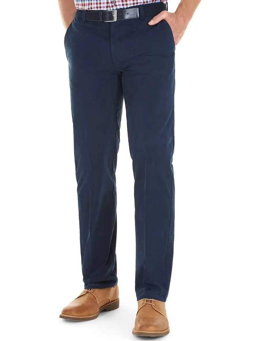 GURTEEN Chinos - Longford Summer Stretch Cotton - Navy