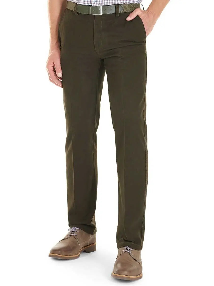 GURTEEN Chinos - Longford Winter Stretch Cotton – Bracken