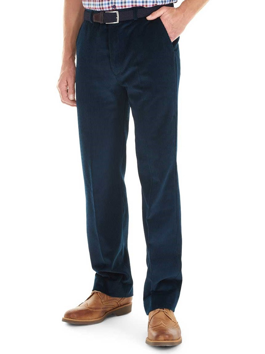 GURTEEN Cords - Verona Stretch Cotton - Navy