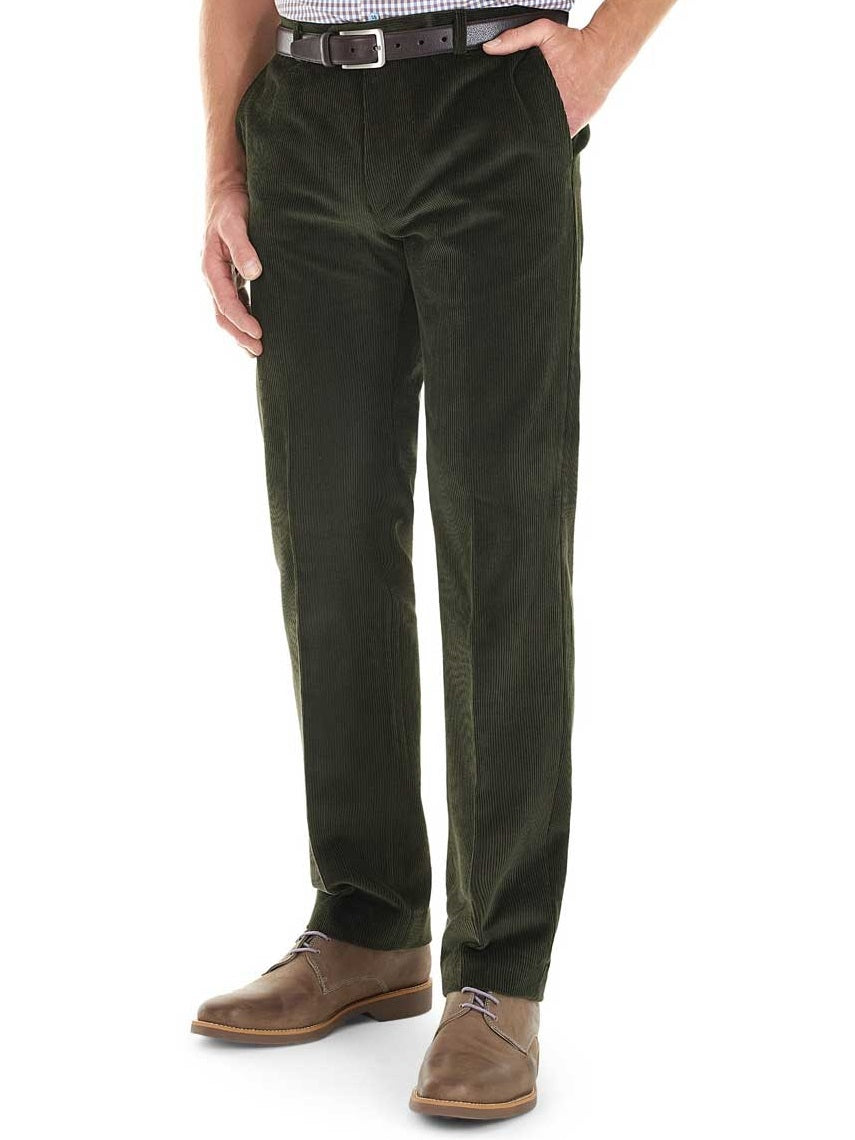 GURTEEN Cords - Verona Stretch Cotton - Olive