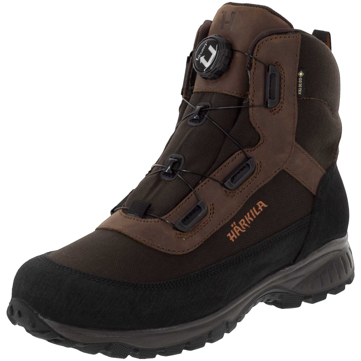 HARKILA Atammik GTX Boots - U-turn Wire Lacing System - Dark Brown