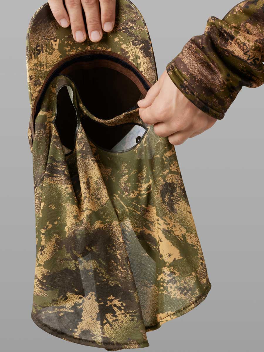 HARKILA Deer Stalker Camo Cap with Mesh Visor - AXIS MSP Forest Green