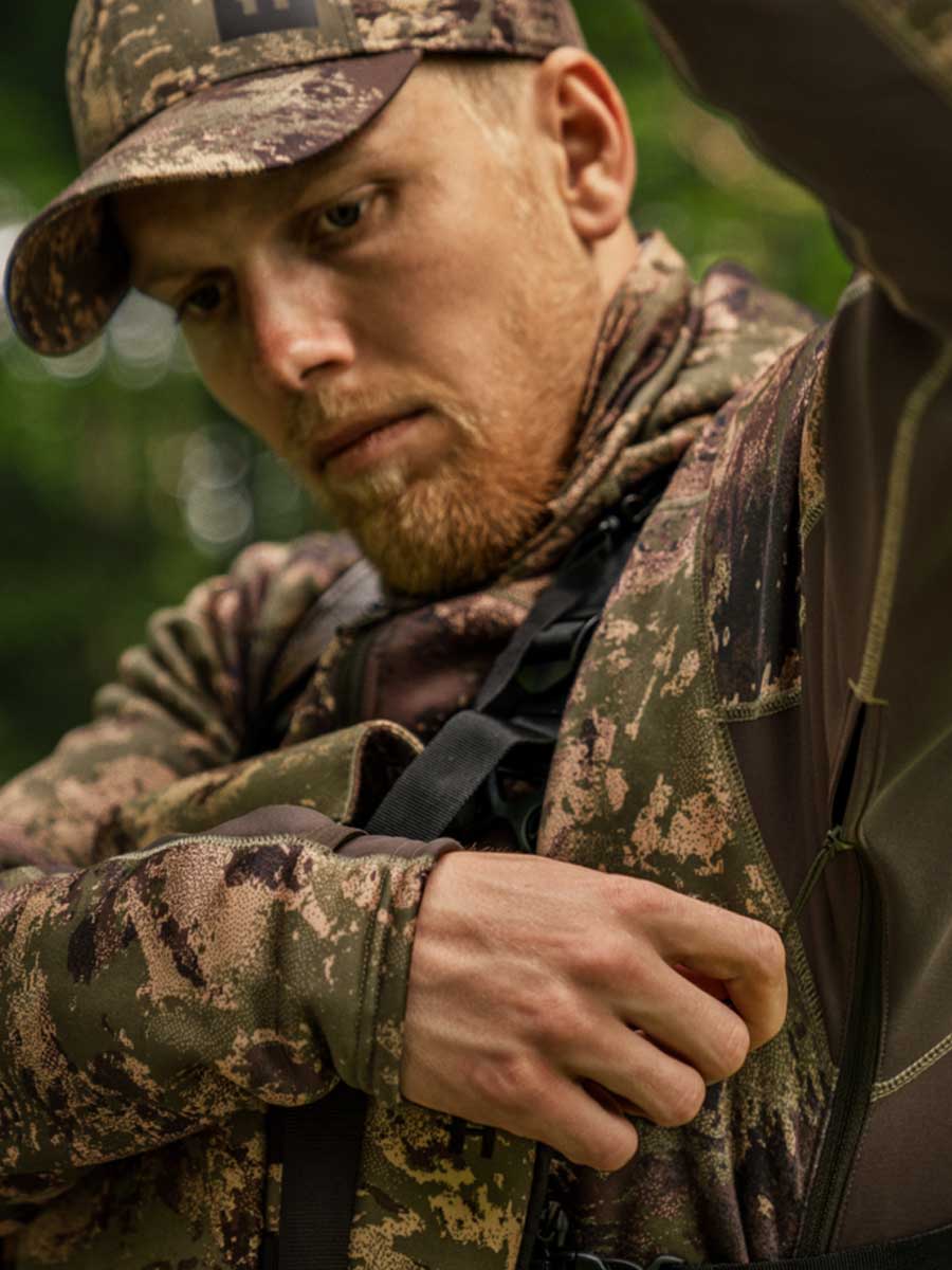 HARKILA Deer Stalker Camo Fleece Hoodie - Mens - AXIS MSP Forest Harkila