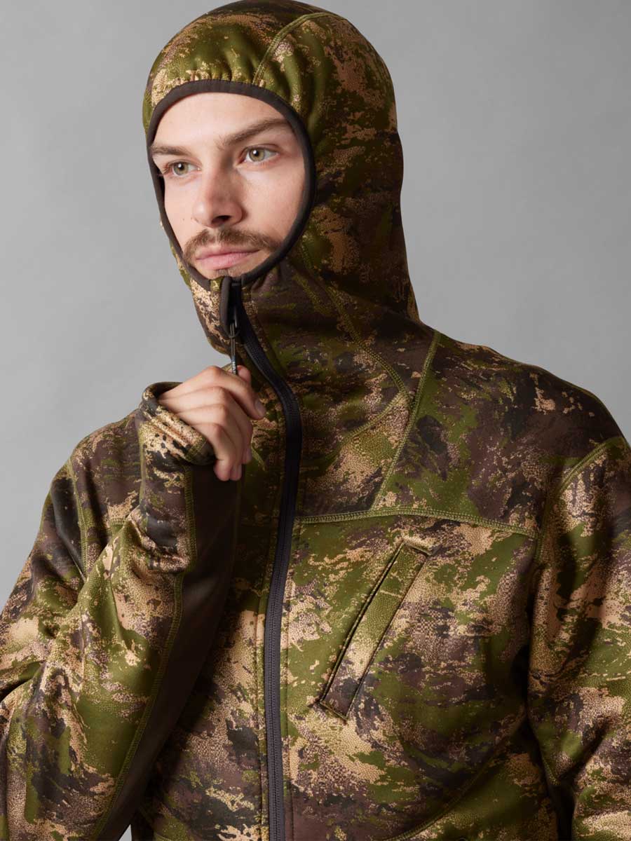 HARKILA Deer Stalker Camo Fleece Hoodie - Mens - AXIS MSP Forest Harkila