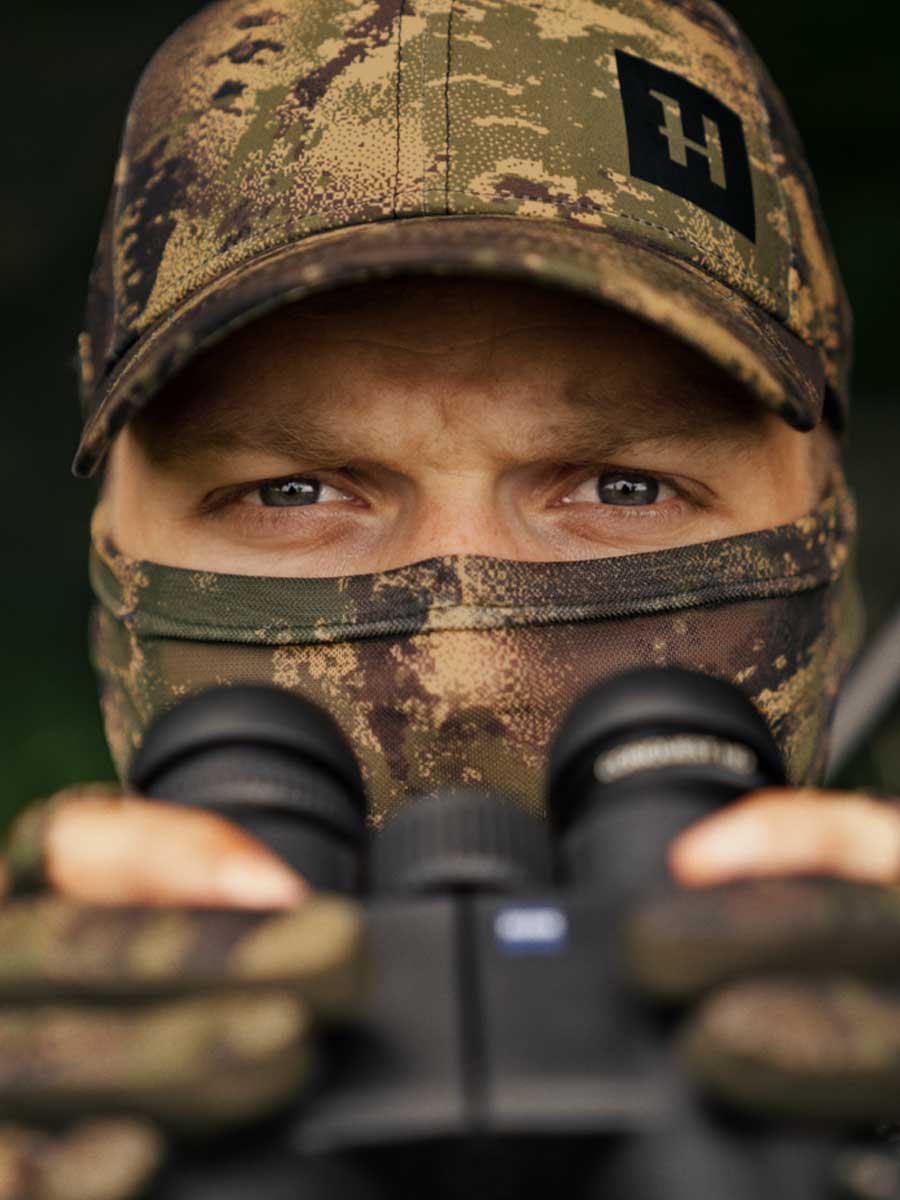 HARKILA Deer Stalker Camo Mesh Facecover - AXIS MSP Forest Green