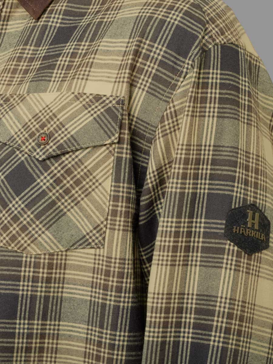 HARKILA Driven Hunt Flannel Shirt - Mens - Light Teak Check