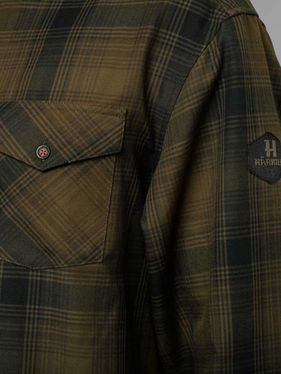 HARKILA Driven Hunt Flannel Shirt - Mens - Olive Green Check