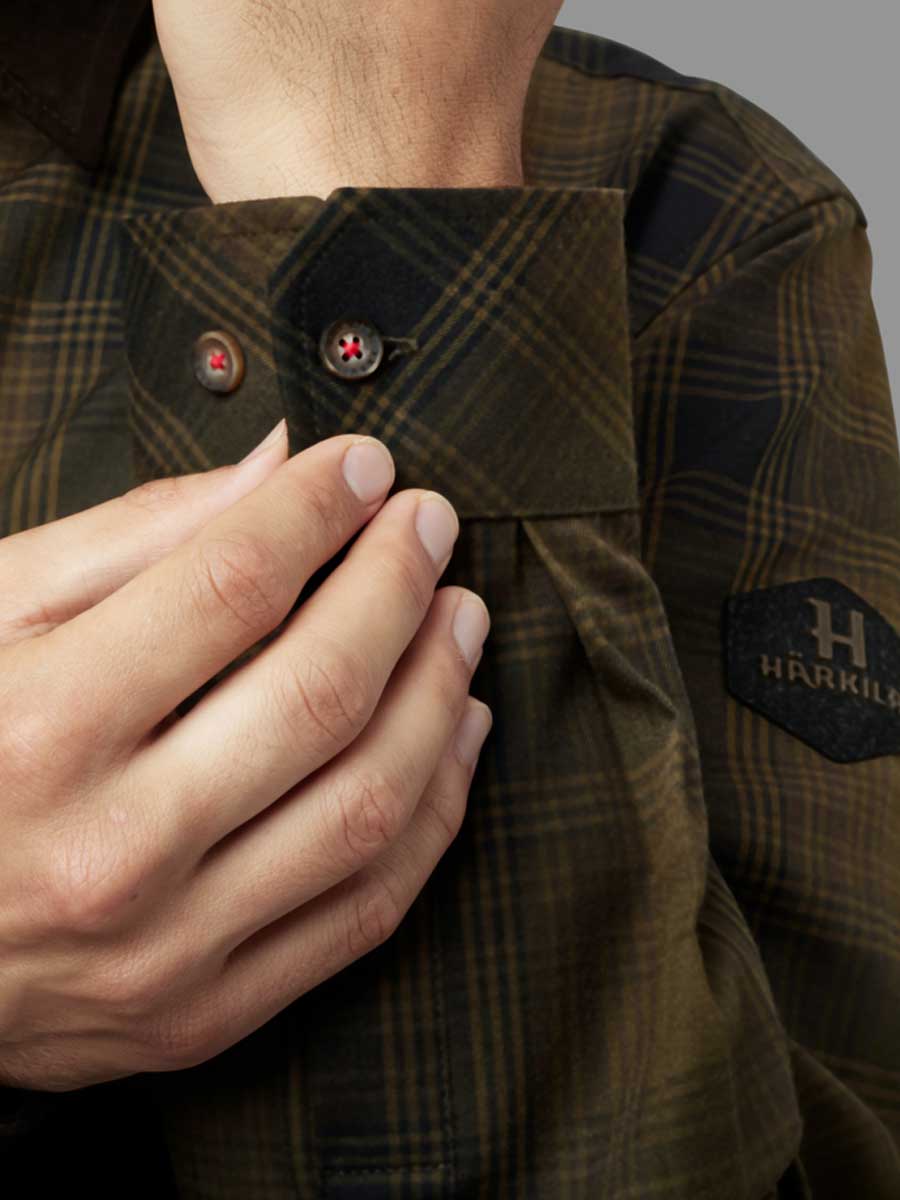 HARKILA Driven Hunt Flannel Shirt - Mens - Olive Green Check