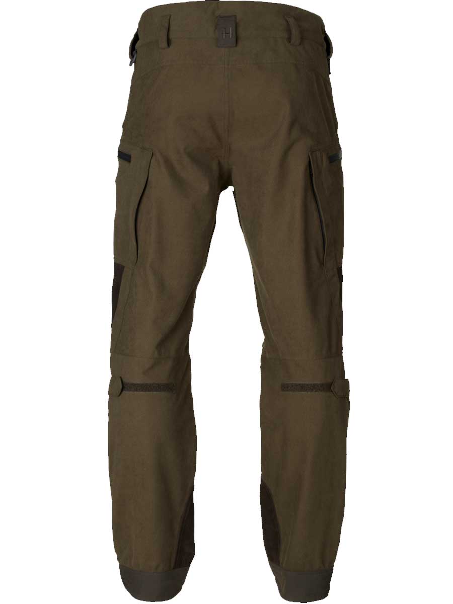 HARKILA Driven Hunt HWS Leather Trousers - Mens - Willow green & Shadow brown
