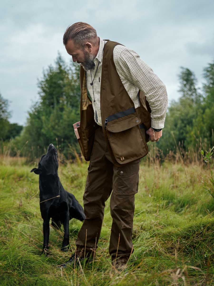 HARKILA Dummy Waistcoat - Mens - Warm Olive