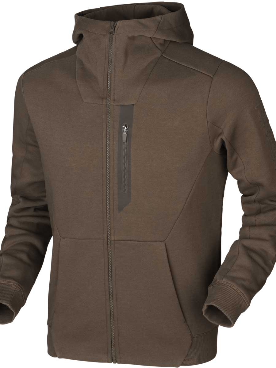 HARKILA Hoodie - Mens Full Zip - Slate Brown