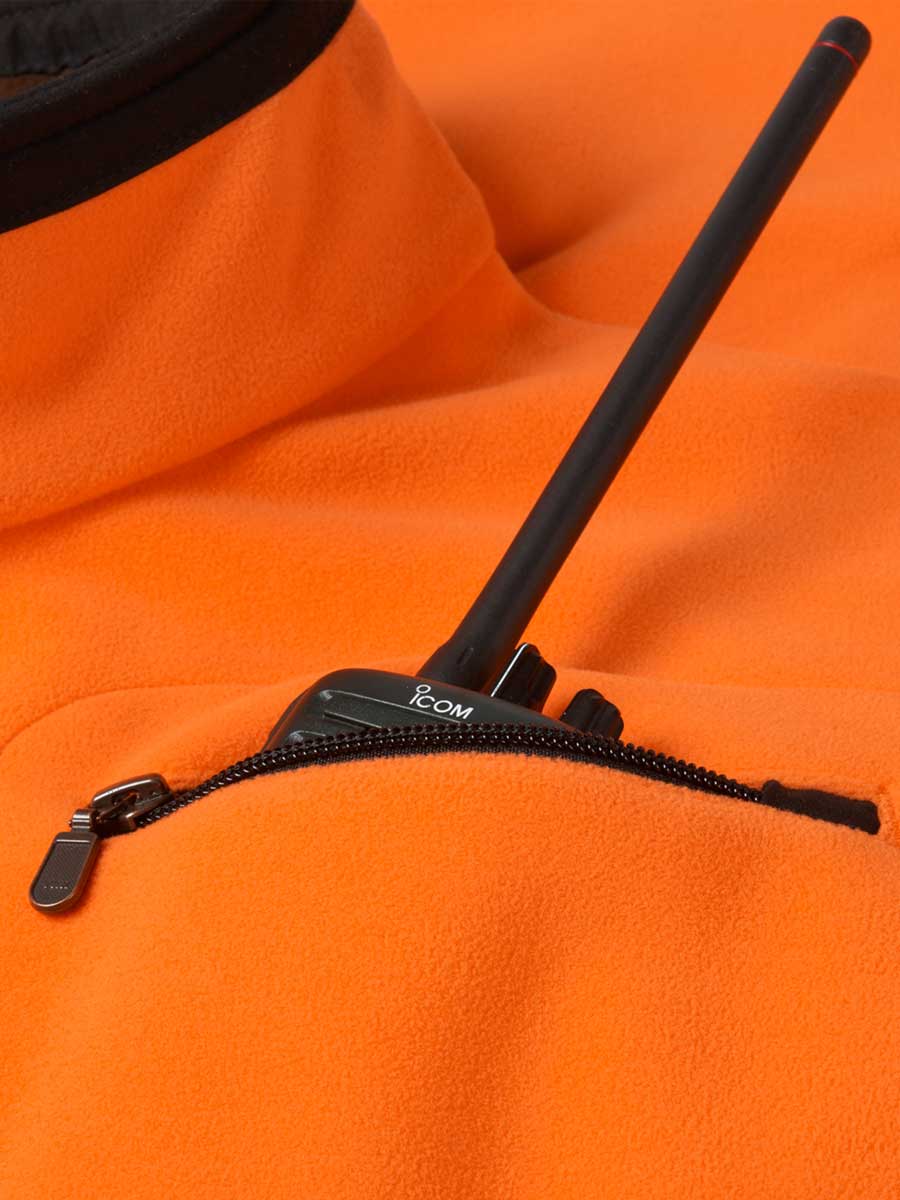 HARKILA Kamko Fleece - Mens Reversible Windstopper - Hunting Green/Orange Blaze