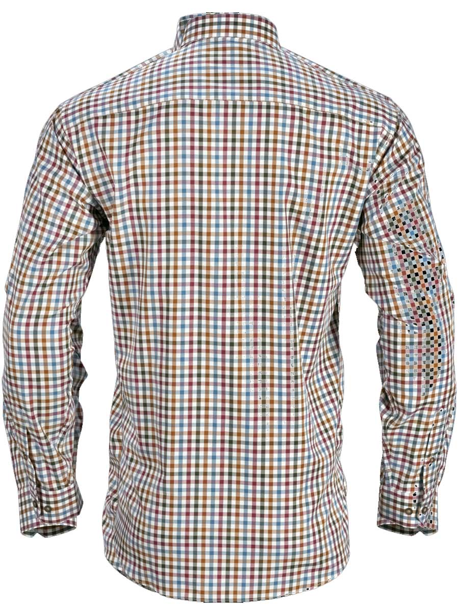 HARKILA Milford Shirt - Mens Fine Twill Cotton - Multi Check