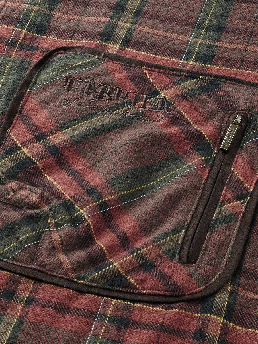 HARKILA Shirts - Mens Pajala Brushed Cotton - Red Check