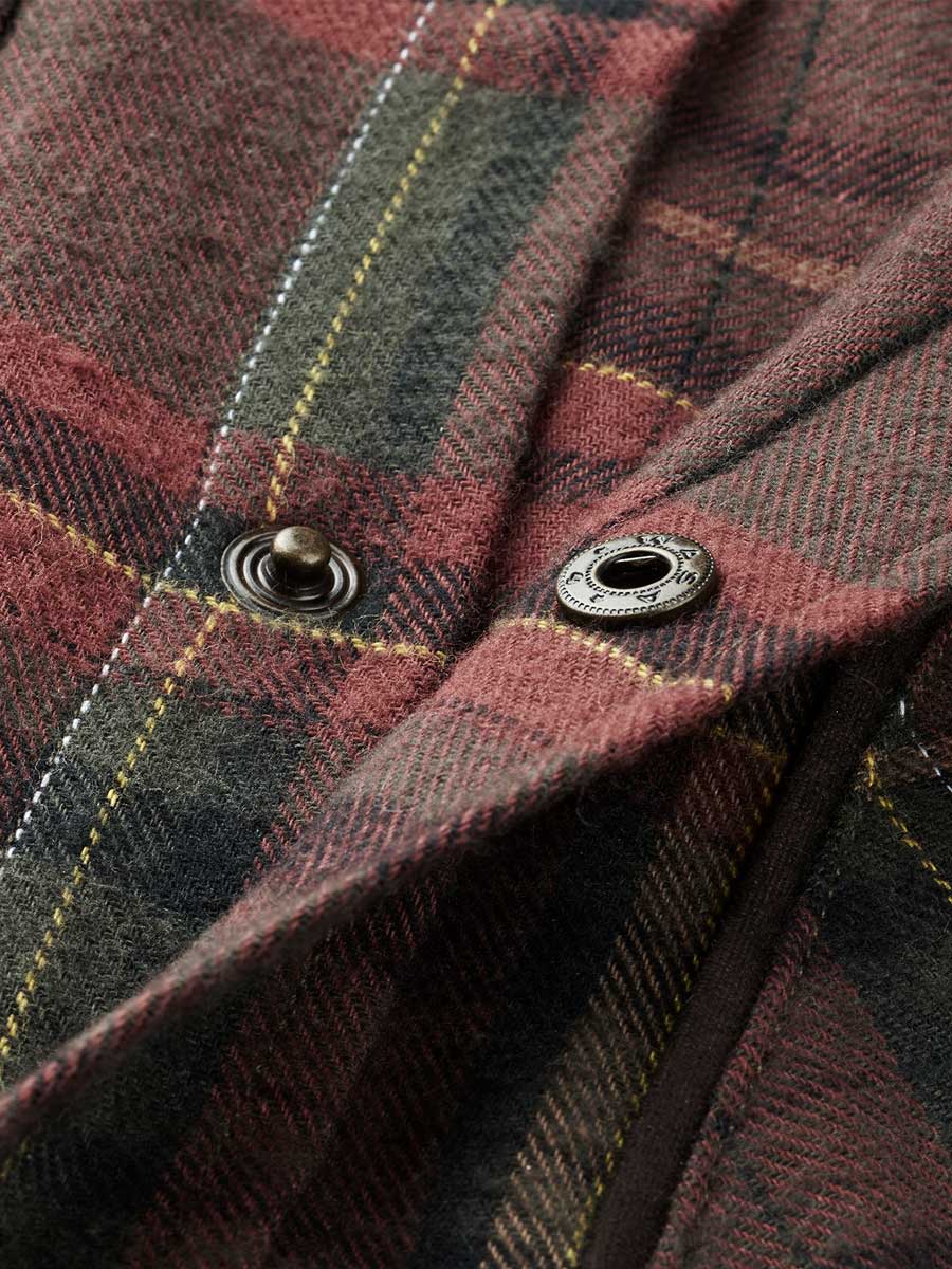 HARKILA Shirts - Mens Pajala Brushed Cotton - Red Check