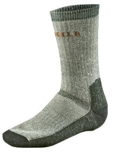 Load image into Gallery viewer, HARKILA Socks - Expedition Merino Wool - Grey &amp; Green
