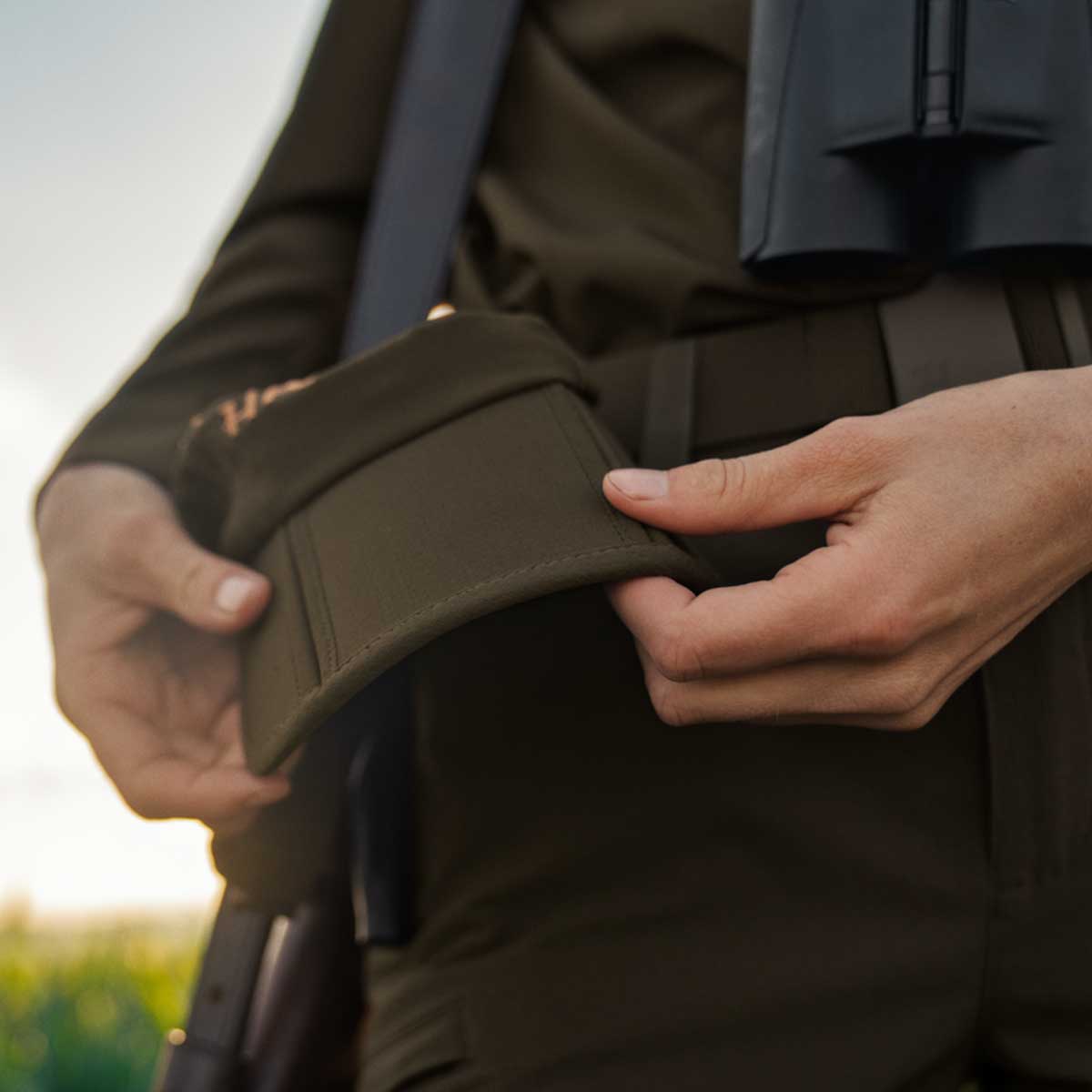 HARKILA Trail Foldable cap - Willow Green