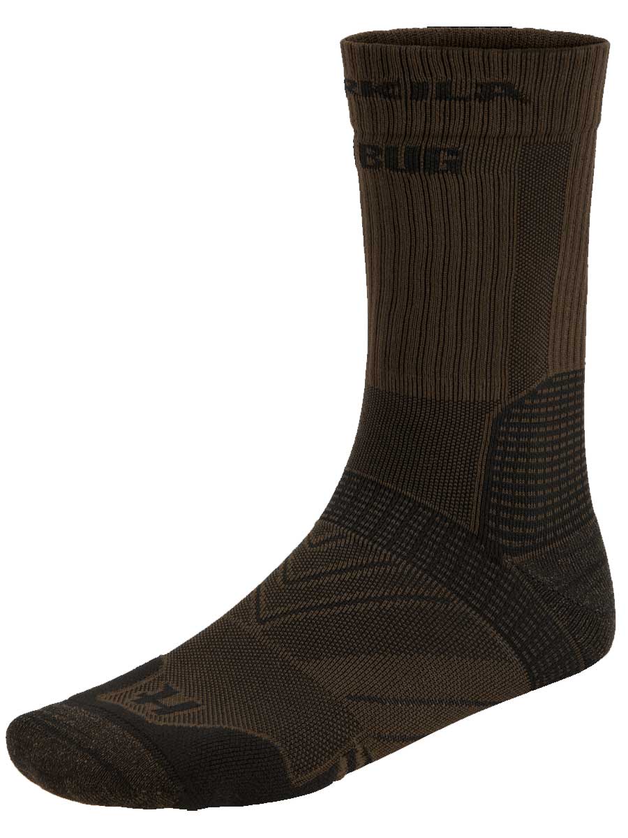 HARKILA Trail Socks - Nanoglide - Dark Olive/Willow green