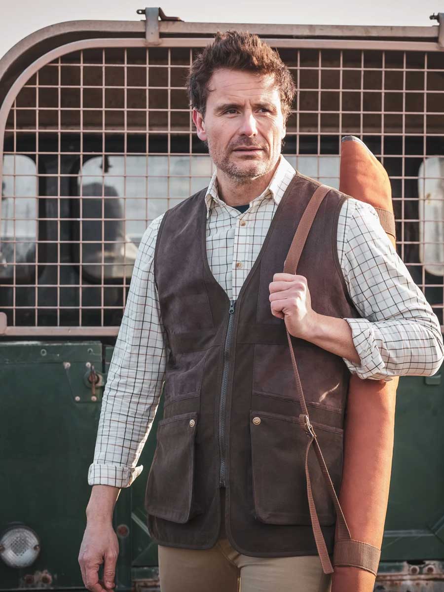 HOGGS OF FIFE Balmoral Luxury Tattersall Shirt - Mens - Green & Brown