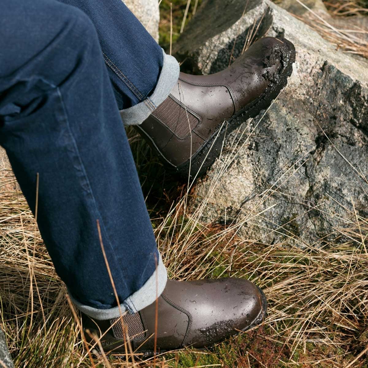 HOGGS OF FIFE Classic Dealer Safety Boots (D3) - Mens - Brown