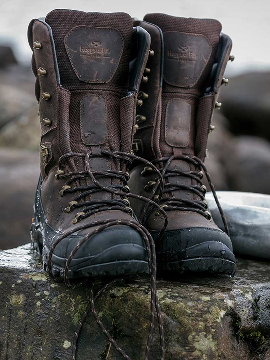HOGGS OF FIFE Aonach Mens 10" Waterproof Field Boot - Waxy Brown Hoggs of Fife