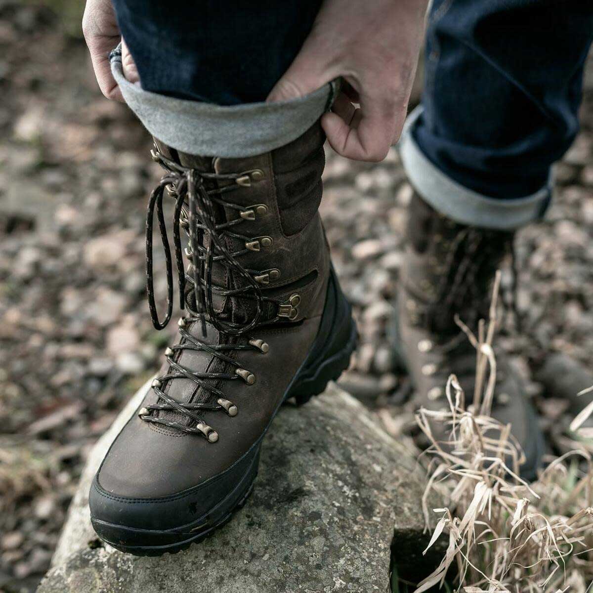 HOGGS OF FIFE Mens Aonach 10" Waterproof Field Boot - Waxy Brown