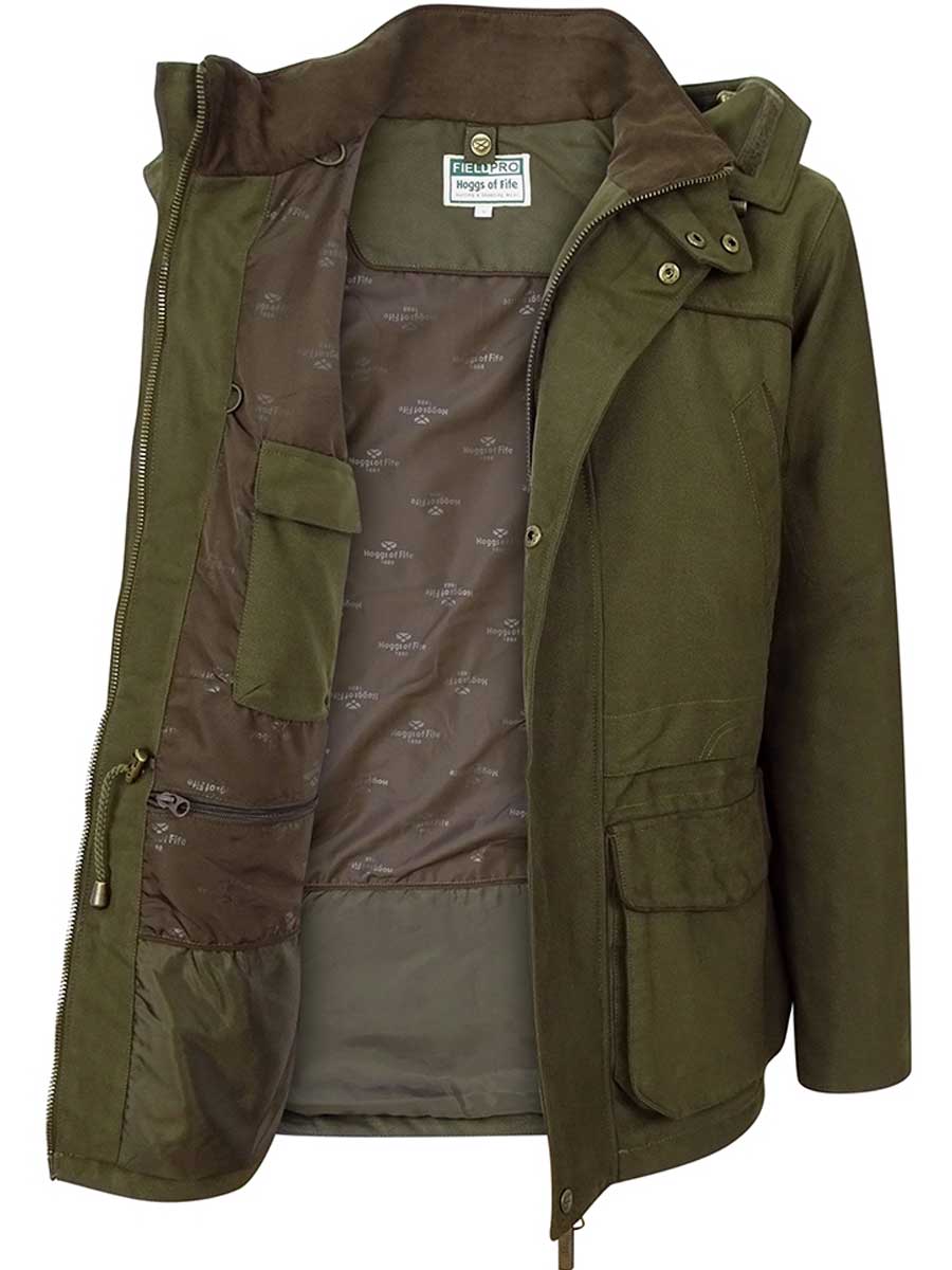 HOGGS OF FIFE Kincraig Mens Waterproof Field Jacket - Olive Green Hoggs of Fife