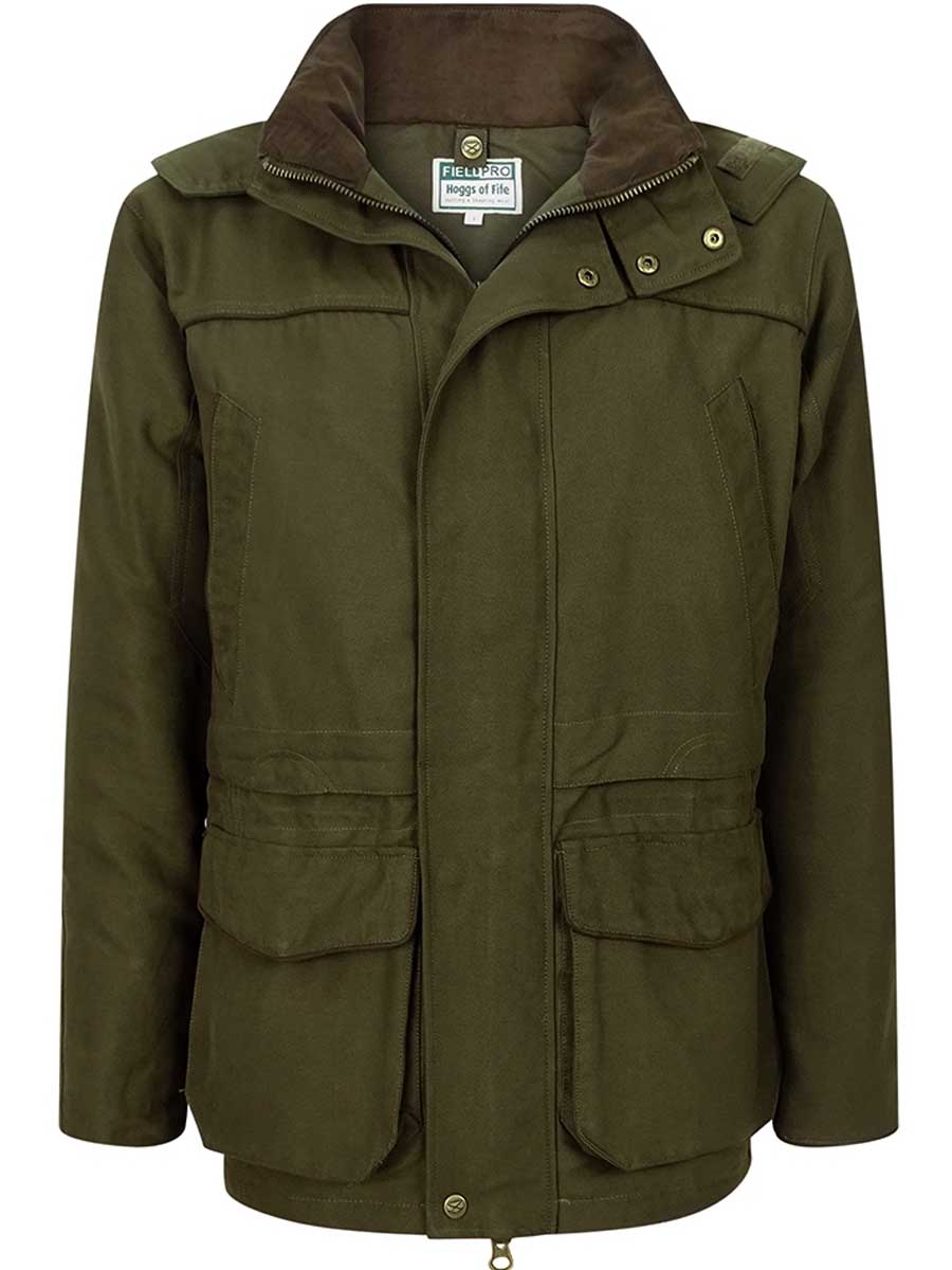 HOGGS OF FIFE Kincraig Mens Waterproof Field Jacket - Olive Green Hoggs of Fife
