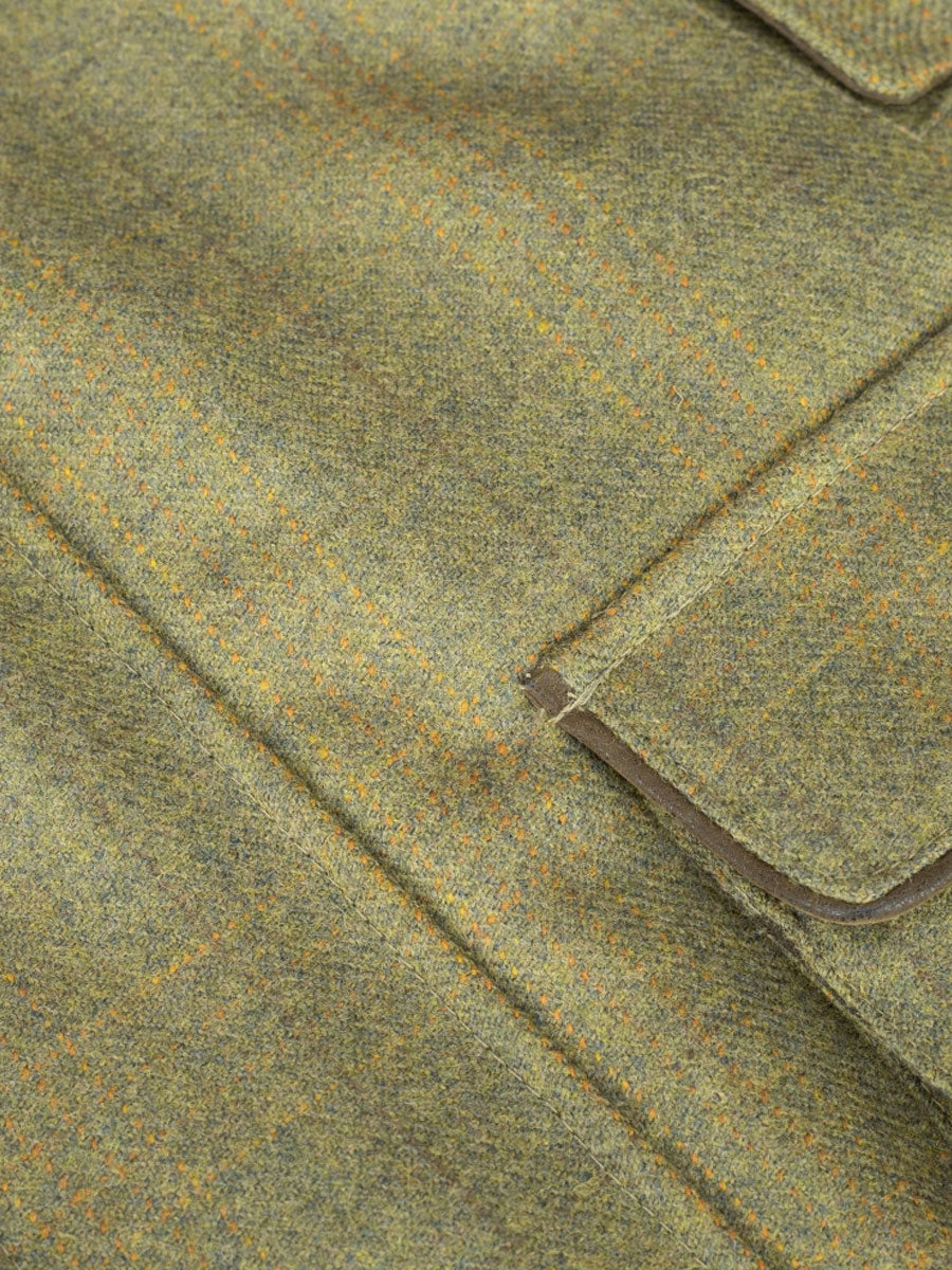 HOGGS OF FIFE Mens Kinloch Technical Tweed Field Coat - Autumn Bracken