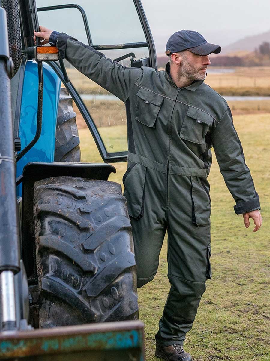 HOGGS OF FIFE WorkHogg Coverall - Zipped - Mens - Spruce/Black