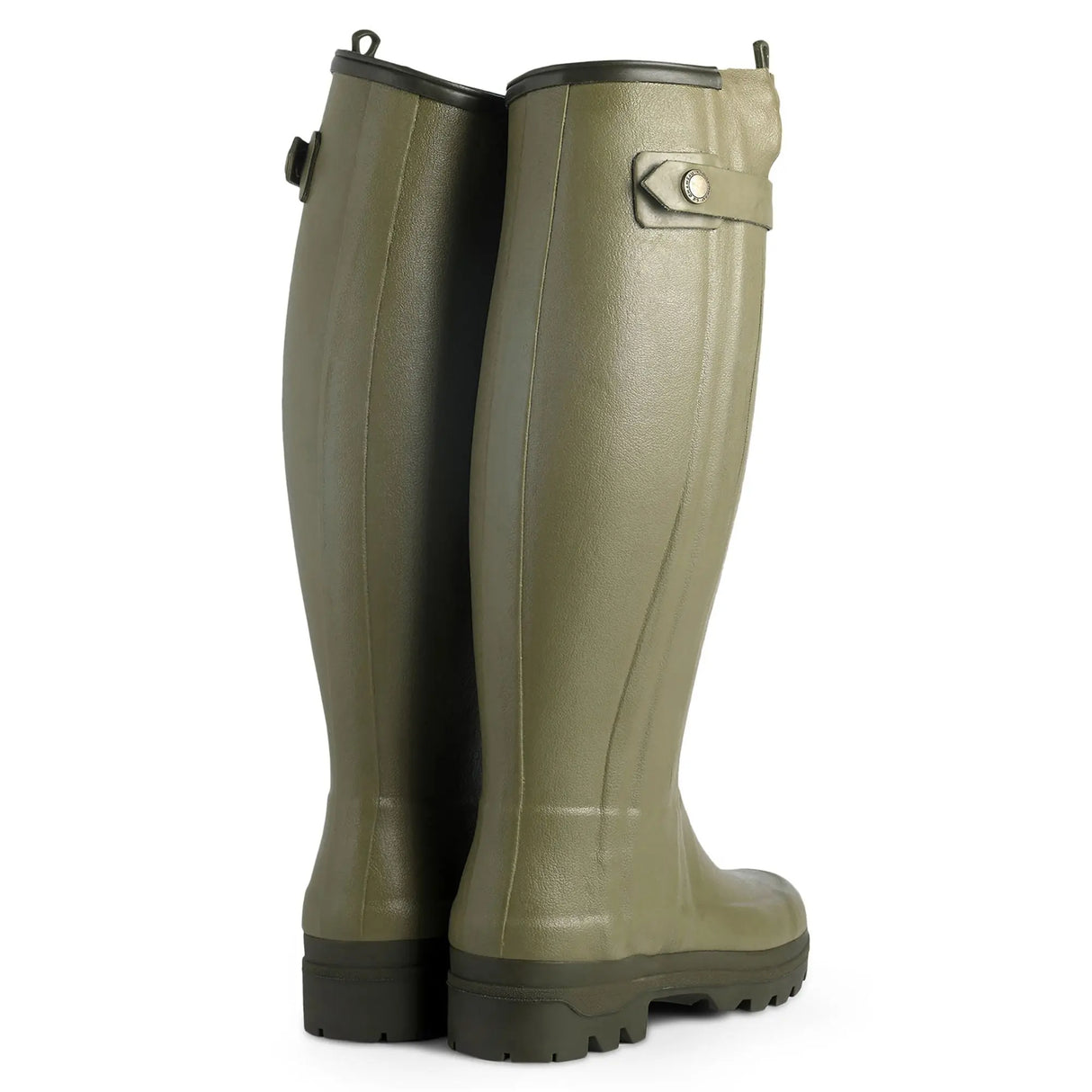 LE CHAMEAU Chasseur Boots - Ladies Neoprene Lined Full Zip - Iconic Green Le Chameau