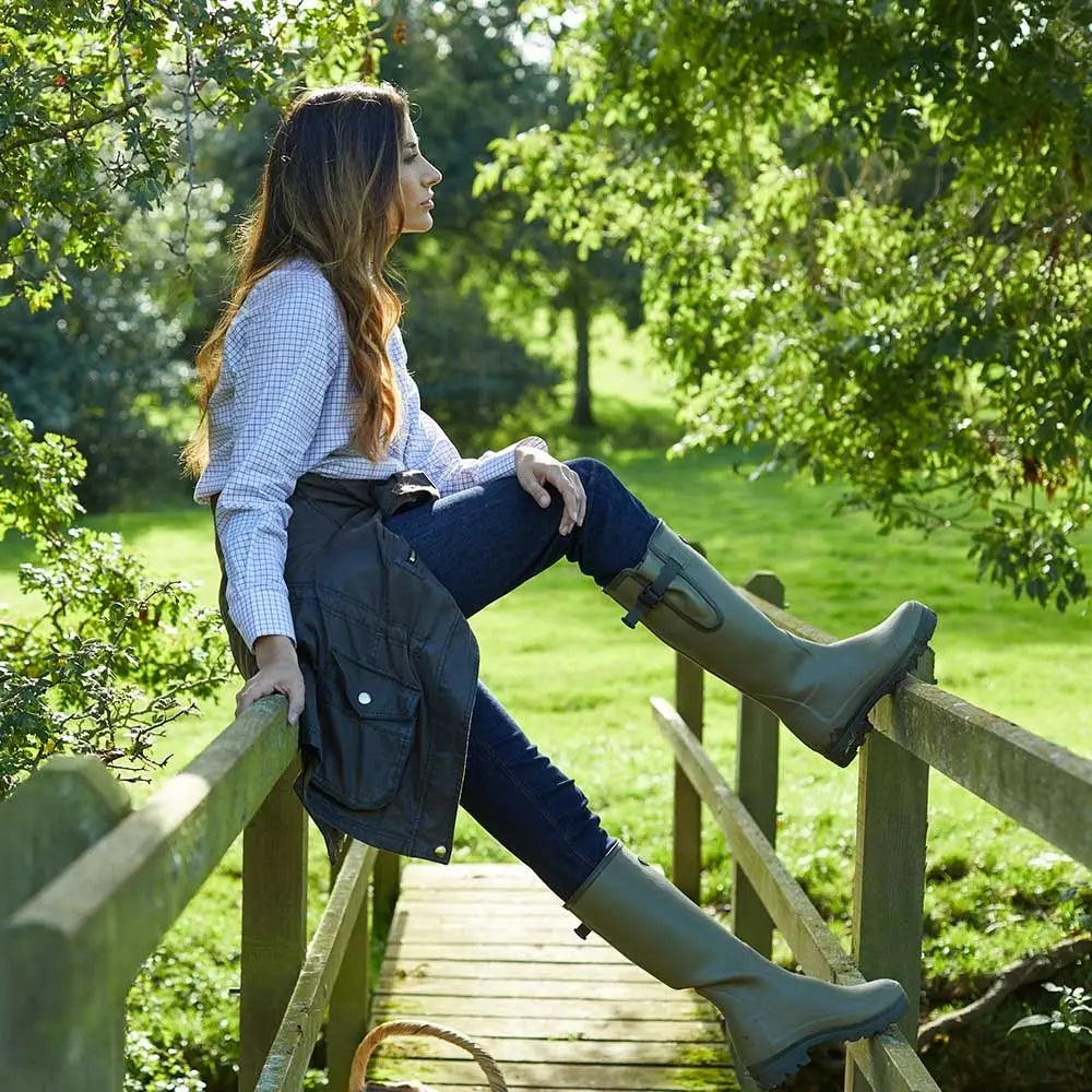 LE CHAMEAU Vierzon Boots - Ladies Jersey Lined - Iconic Green Le Chameau