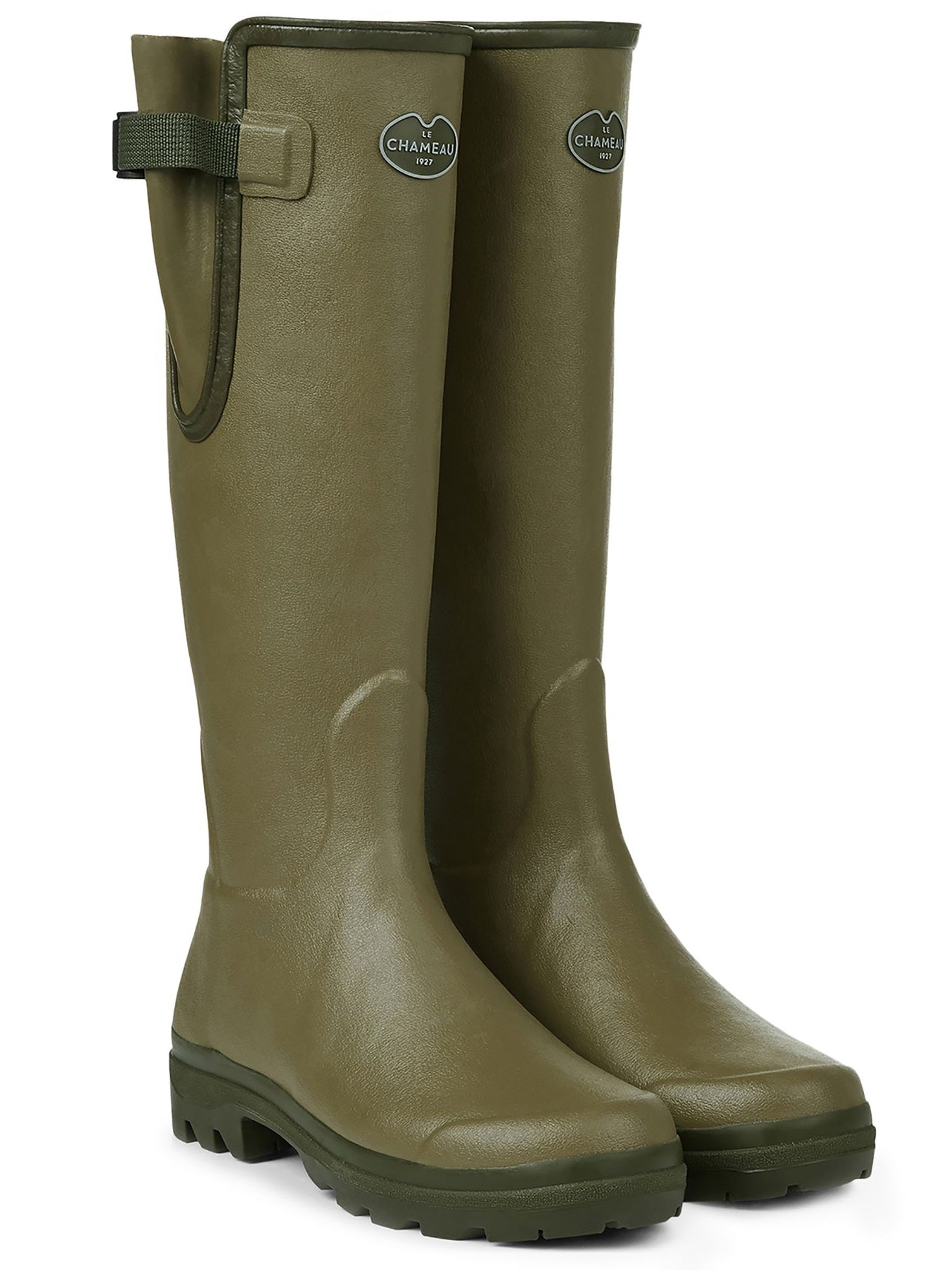 LE CHAMEAU Vierzon Boots - Ladies Jersey Lined - Iconic Green