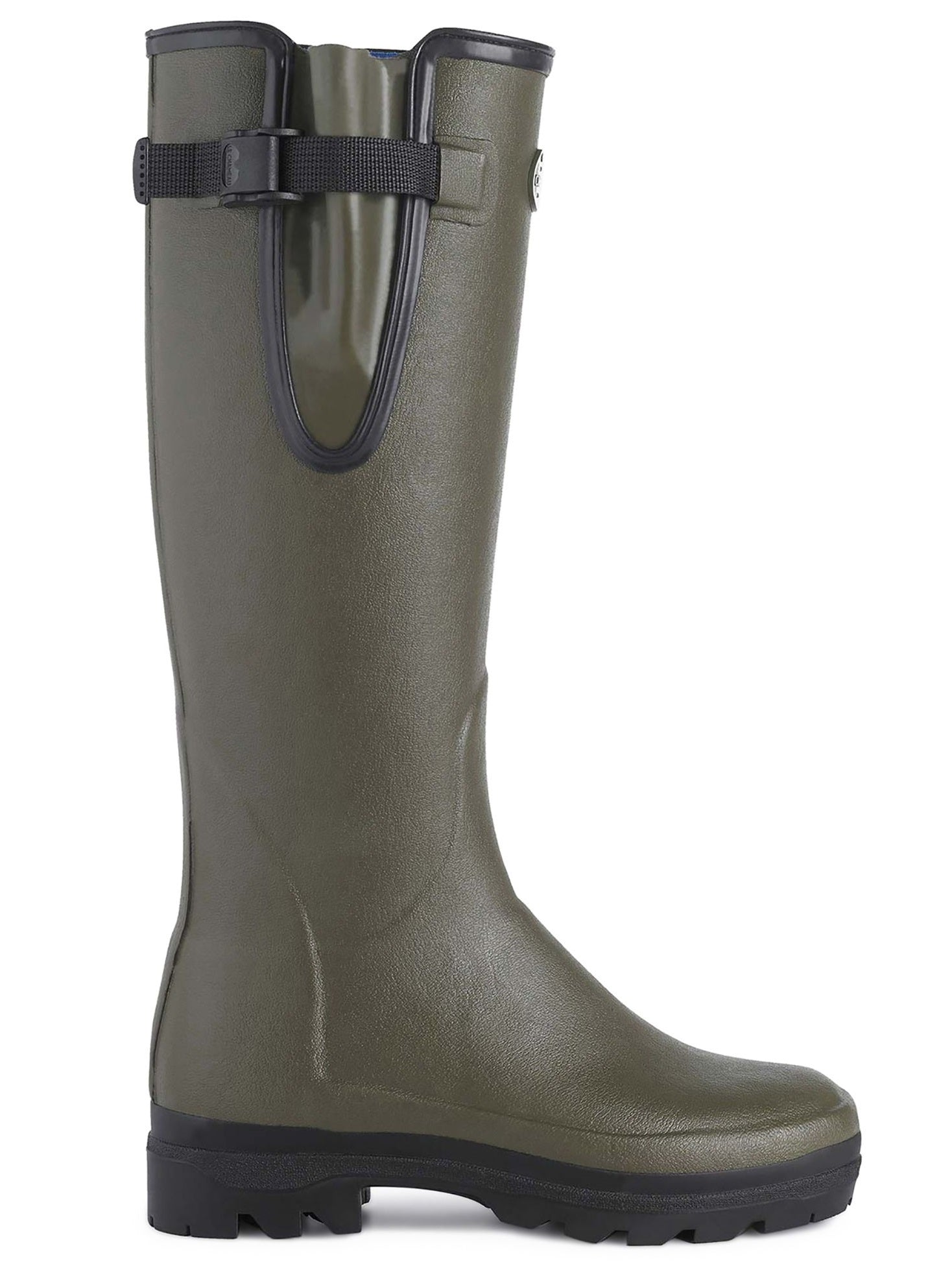 LE CHAMEAU Vierzonord Boots - Ladies Neoprene Lined - Dark Green