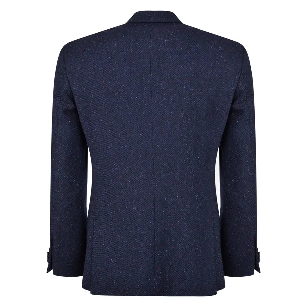 MAGEE Donegal Tweed Jacket - Mens Finn Tailored Fit - Navy Salt & Pepper Magee