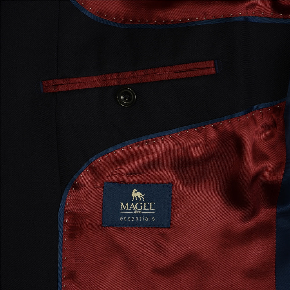 MAGEE Blazer - Mens Nice Classic Fit Single Breasted - Navy Magee