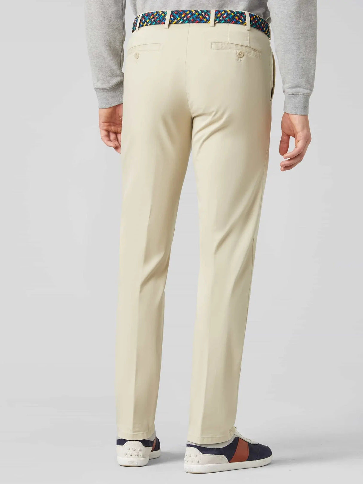 MEYER Roma Trousers - 3001 Light-Weight Cotton Chinos - Beige Meyer