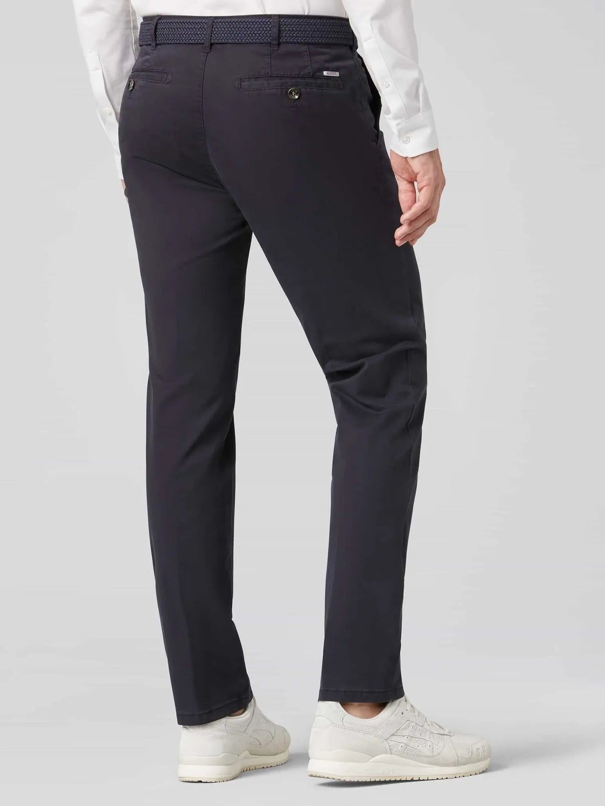 MEYER Roma Trousers - 3001 Light-Weight Cotton Chinos - Navy Meyer