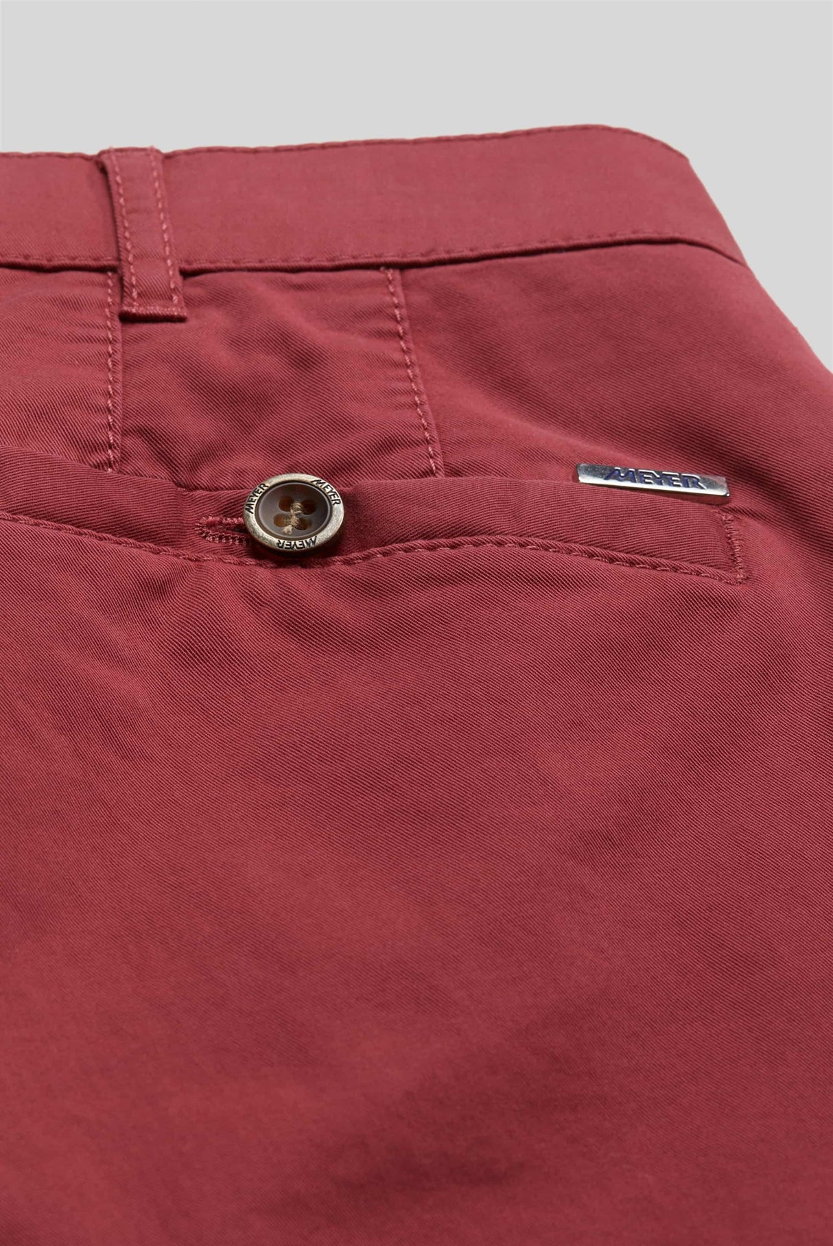 MEYER Roma Trousers - 3001 Light-Weight Cotton Chinos - Red Meyer